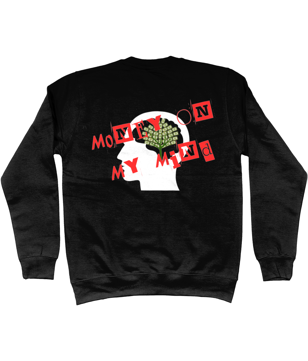 Sweatshirt Zwart 'MoneyTree'.