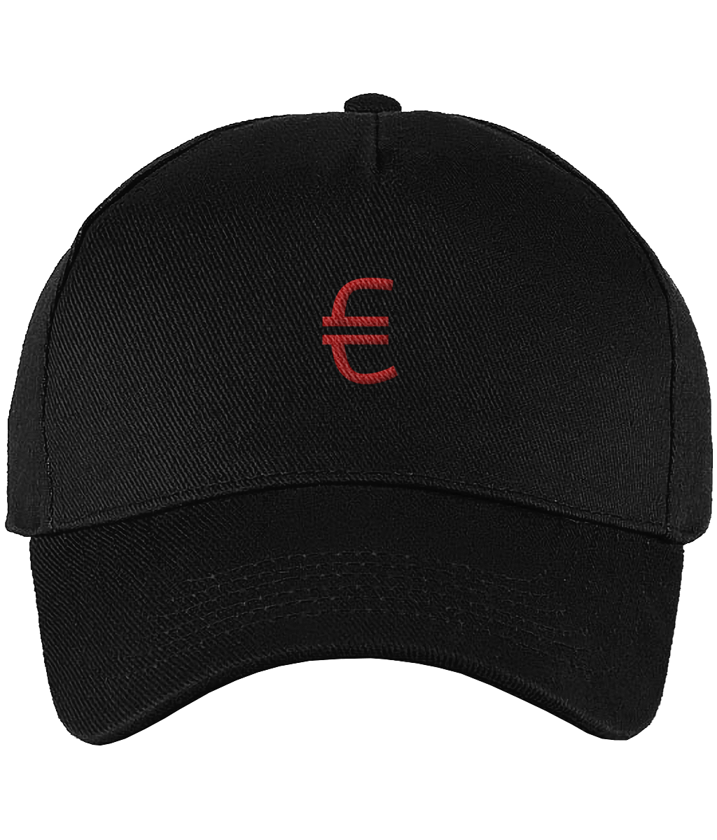 Cap Zwart '€'.