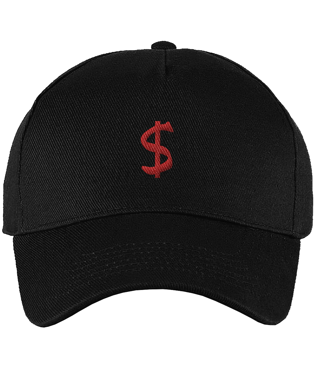 Cap Zwart '$'.
