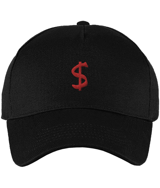 Cap Zwart '$'.