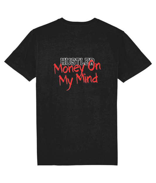 T-Shirt Zwart 'Money On My Mind' Rood.