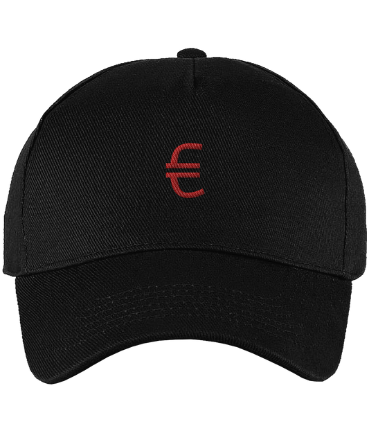 Cap Zwart '€'.